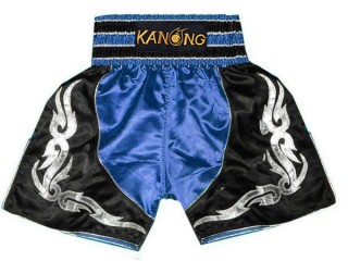 拳擊 褲 : KNBSH-202-藍色-黑色